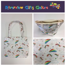 Medium Tote Bag - Unicorns & Rainbows